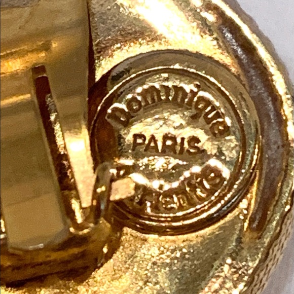 DOMINIQUE AURIENTIS❌SOLD❌PARIS GRIPOIX PEARL GILT PINECONE VINTAGE 80s EARRINGS - Picture 5 of 6